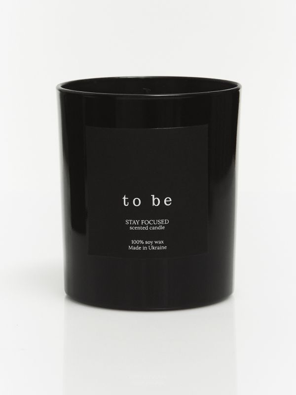 Парфумована свічка з чорного соєвого воску STAY FOCUSED