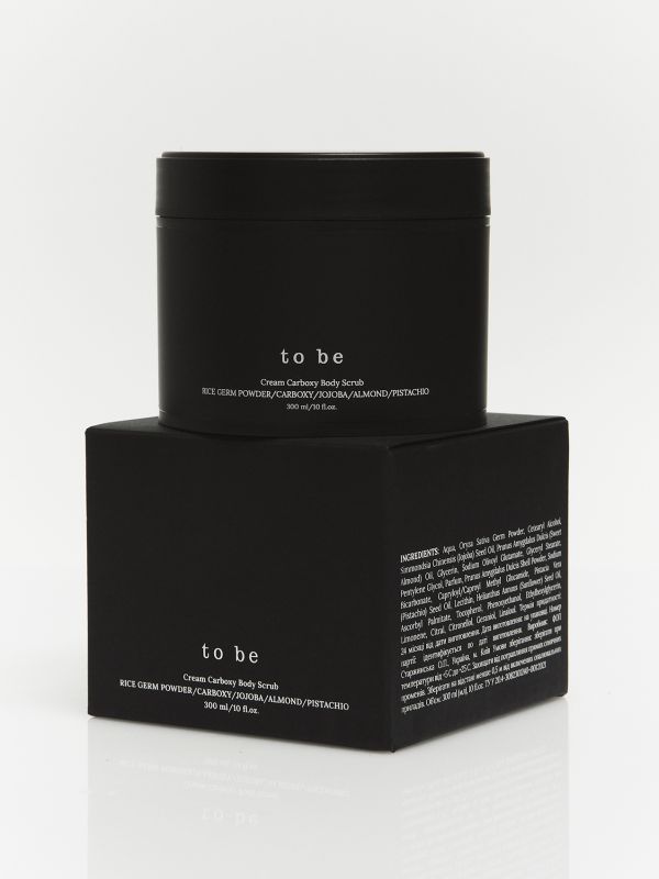 Кремовий карбоксі-скраб з рисовою пудрою для тіла