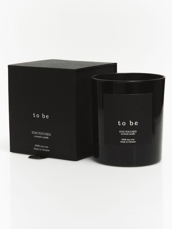   Scented Soy Candle “to be”, STAY FOCUSED