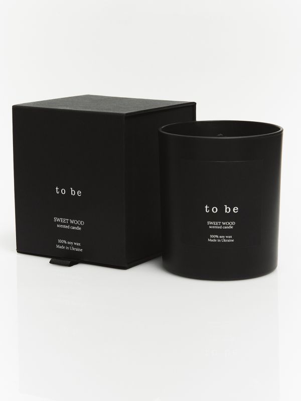  Scented Soy Candle “to be”, SWEET WOOD