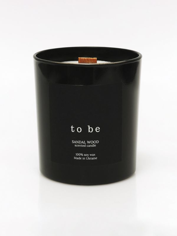 Scented Сandle White Soy Wax SANDAL WOOD